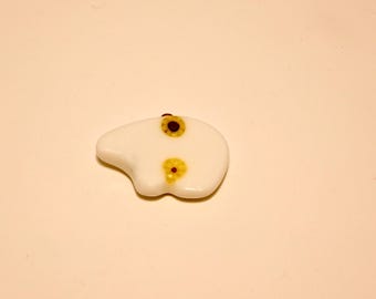Fused Glass Handcrafted White Spirit Bear