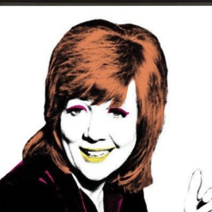 Cilla Black pop art print, part of the Songbirds pop art collection by Art & Hue, in 3 sizes and 14 colours. image 1