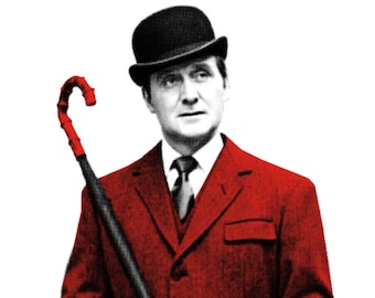 Fashion Icon John Steed: Art & Hue presents The Avengers graphic pop art inspired by the cult British 1960s TV show -gallery wall art prints