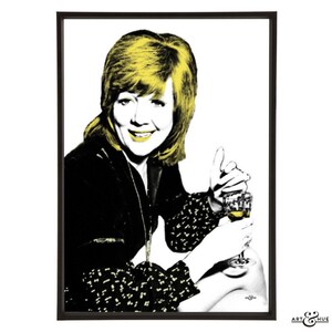 Cilla Black pop art print, part of the Songbirds pop art collection by Art & Hue, in 3 sizes and 14 colours. image 8