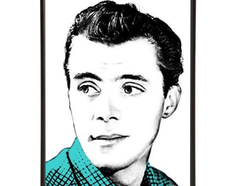 Dirk Bogarde Pop Art Print by Art & Hue inspired by Midcentury actors of British cinema, part of the Leading Men pop art collection