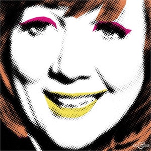 Cilla Black pop art print, part of the Songbirds pop art collection by Art & Hue, in 3 sizes and 14 colours. image 3