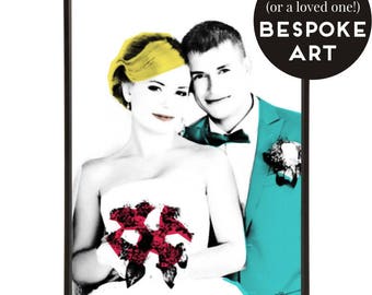 Bespoke Wedding Portrait Pop Art Print