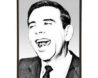 Norman Wisdom pop art print, part of the Slapstick pop art collection by Art & Hue, in 3 sizes and 18 colours.