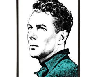 Michael Redgrave Pop Art Print by Art & Hue inspired by Midcentury actors of British cinema, part of the Leading Men pop art collection