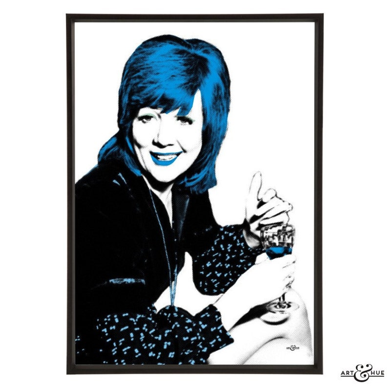 Cilla Black pop art print, part of the Songbirds pop art collection by Art & Hue, in 3 sizes and 14 colours. image 7