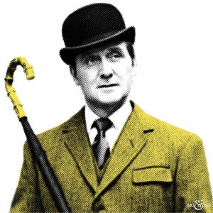 Fashion Icon John Steed: Art & Hue presents The Avengers graphic pop art inspired by the cult British 1960s TV show gallery wall art prints image 2