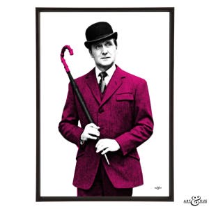 Fashion Icon John Steed: Art & Hue presents The Avengers graphic pop art inspired by the cult British 1960s TV show gallery wall art prints image 8