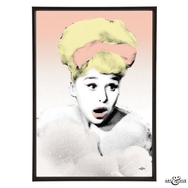 Barbara Windsor Pop art portrait of Barbara Windsor, or Dame Babs, the bubbly star of British comedy with the infectious giggle image 1
