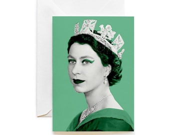 The Queen Greeting Card with Her Majesty Queen Elizabeth II in 8 colours