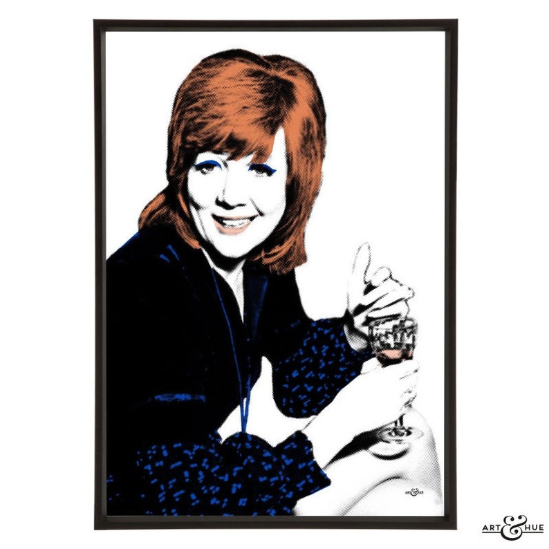 Cilla Black pop art print, part of the Songbirds pop art collection by Art & Hue, in 3 sizes and 14 colours. image 6