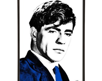 Alan Bates Pop Art Print by Art & Hue inspired by Midcentury actors of British cinema, part of the Leading Men pop art collection