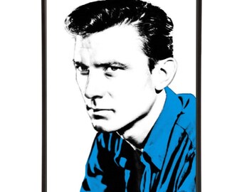 Laurence Harvey Pop Art Print by Art & Hue inspired by Midcentury actors of British cinema, part of the Leading Men pop art collection