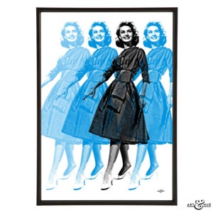 Four Aprils Pop art of leading lady Janette Scott from the 1960 classic British comedy film School for Scoundrels image 5