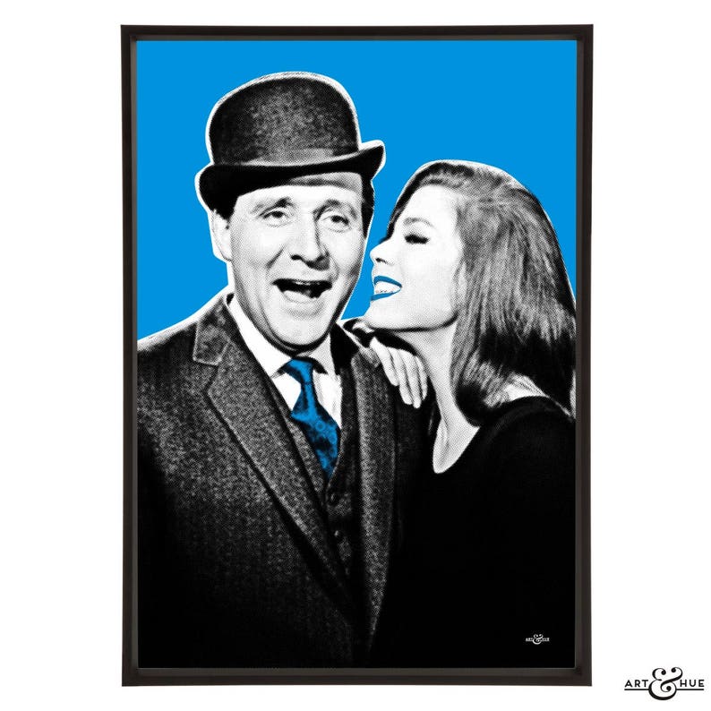 John Steed and Mrs Peel: Art & Hue presents The Avengers graphic pop art inspired by the cult British 1960s TV show gallery wall art prints image 4