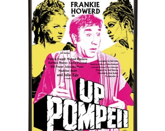 Up Pompeii pop art print with Frankie Howerd, part of the Sitcoms pop art collection by Art & Hue, in 3 sizes and 28 colour options.