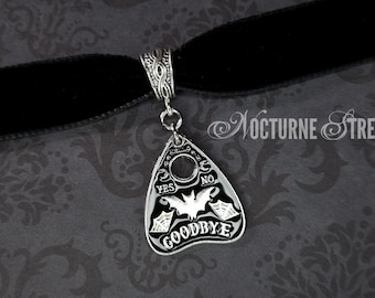 Ouija Planchette Choker - Gothic Choker Necklace, Occult Jewelry, Gift For Goth, Spooky Jewelry, Witchy Necklace