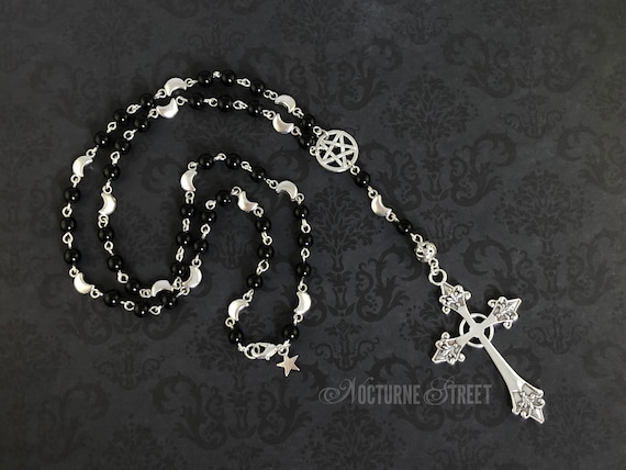 Gothic rosary sale necklace