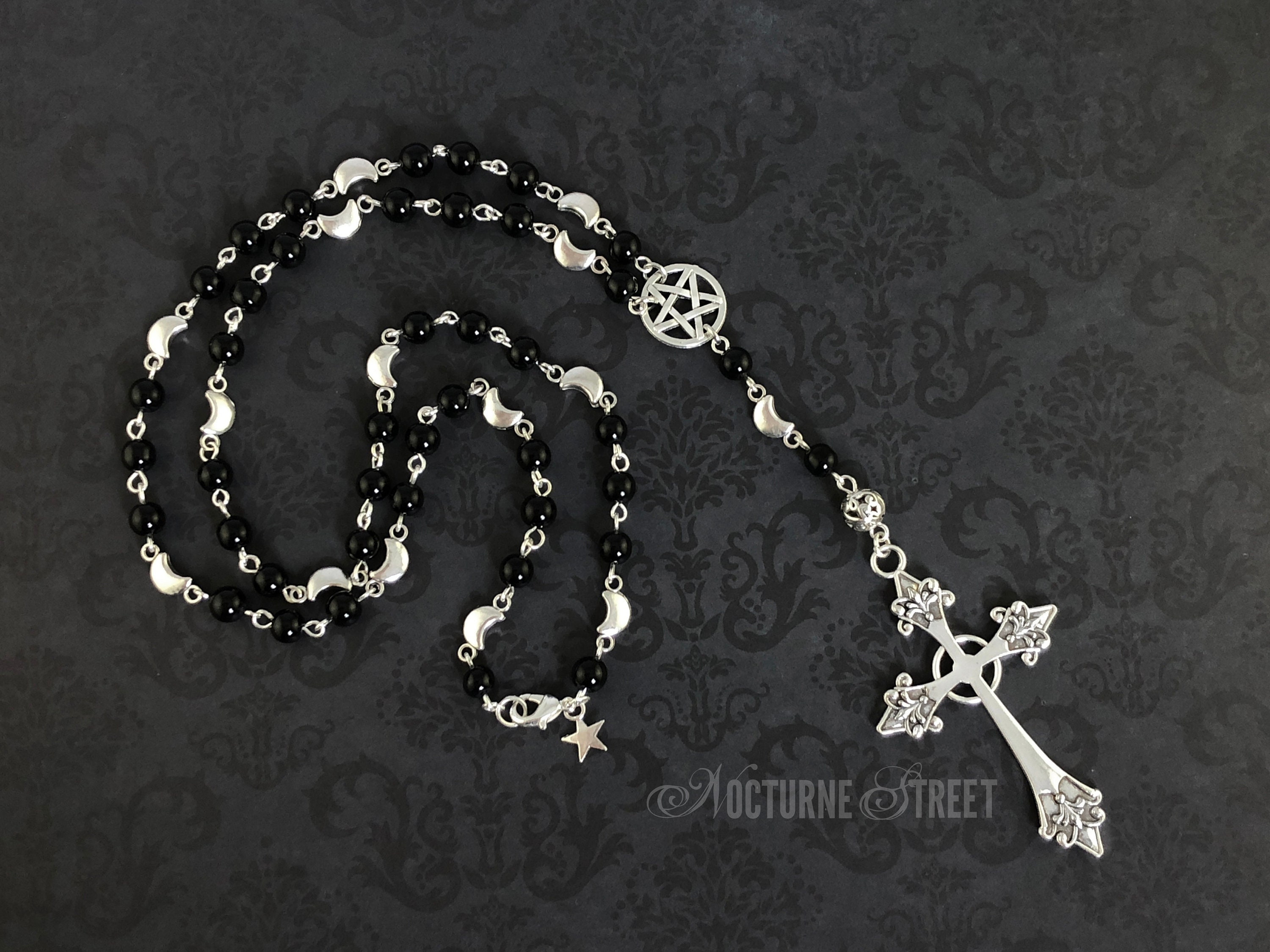 Gothic Rosary for Charm Choker Necklace Fashion Inverted for Pendant | eBay
