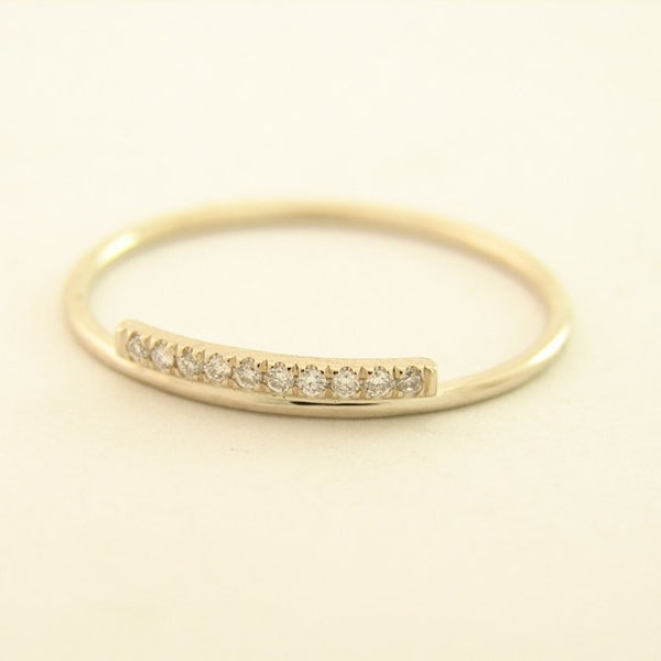 Diamond Ring, Gold Wedding Band, Pave Diamond Ring, Diamond Wedding Ring, Gold Rings, Diamond Band, Diamond, Rings, Diamond Band