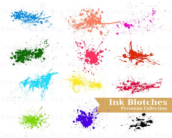 Colorful Ink Clipart, splash of color Clip art, ink Clipart, ink clip art, Watercolour Clip Art, splash of ink, colorful ink, set of ink