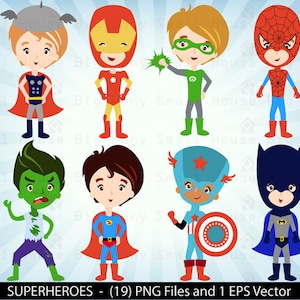 Superhero Digital Clipart, Superhero Clipart, Super Hero Clipart, Hero Clipart, Bat Clip Art, Superhero Clipart