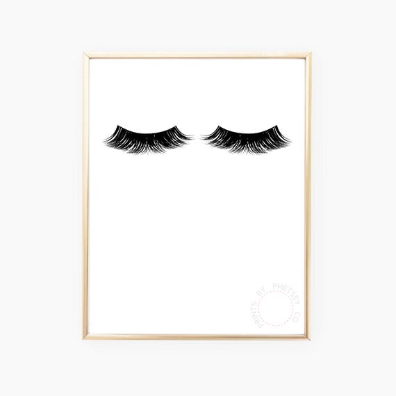 Lashes Print Lashes Wall Art Printable Lashes Wall Art - Etsy