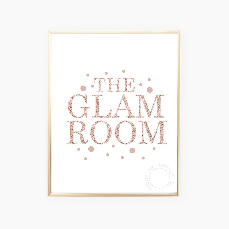 Beauty Room Print, Glam Room Print, Makeup Print, Glam Room Wall Art ...