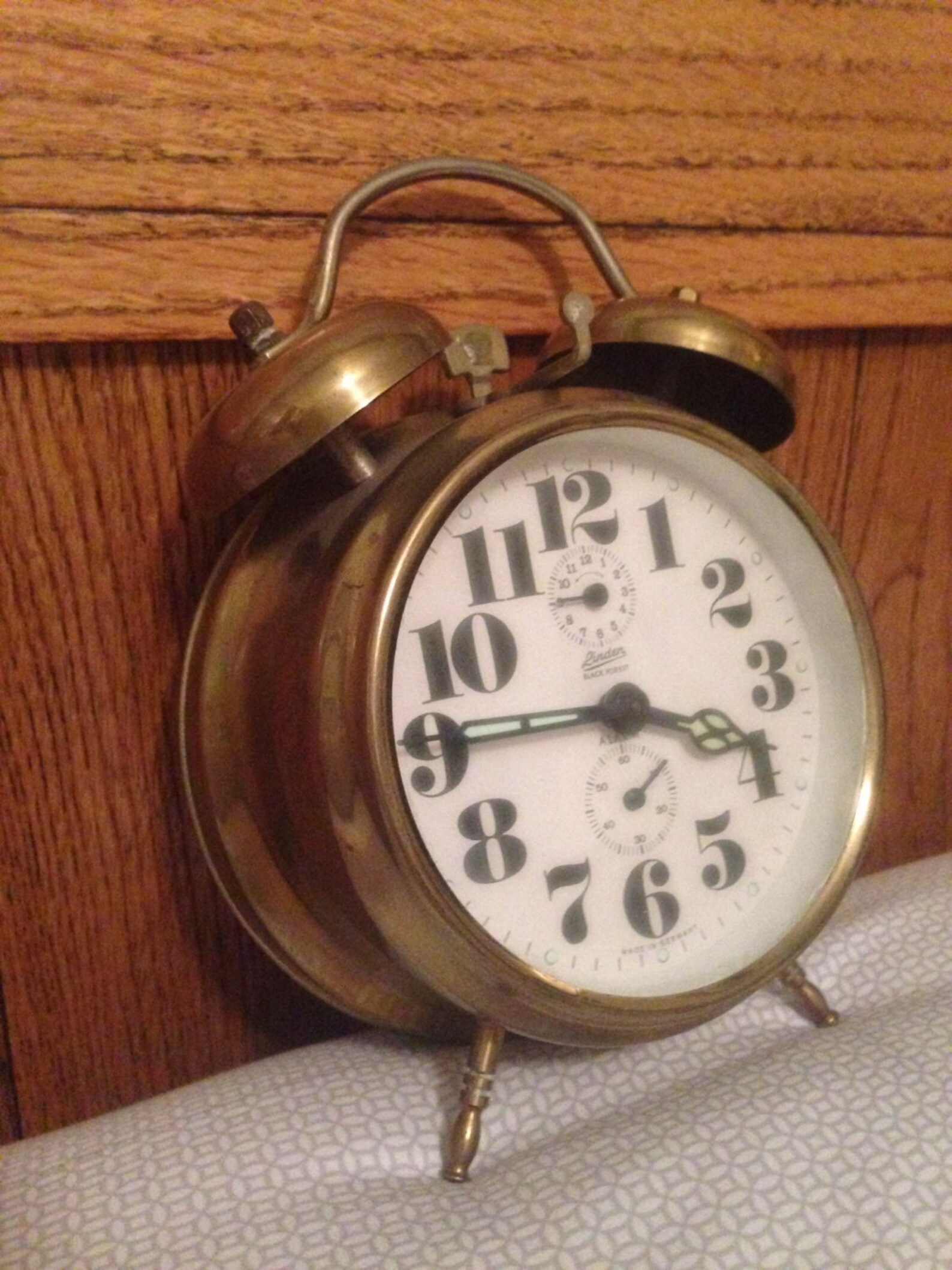 Vintage Linden Black Forest Alarm Clock Etsy
