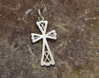 Douglas Hughes Solid Silver Celtic Cross 'The Verran'