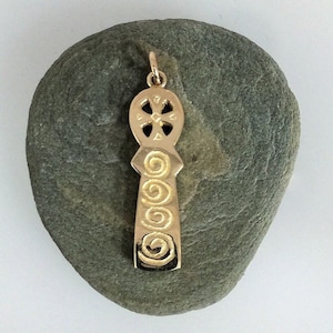 9ct Gold Celtic Cross Pendant, Solid Gold Cross, Gold Celtic Cross Necklace, Celtic Cross for men, Celtic Cross for Women, Handmade in UK image 1