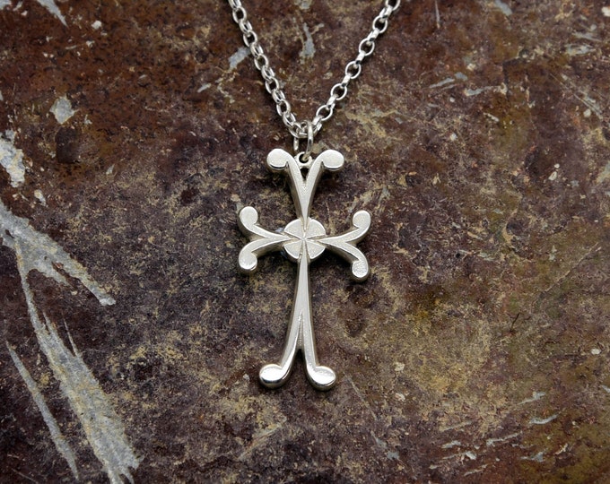 Douglas Hughes Solid Silver Celtic Cross 'The Lamorna'