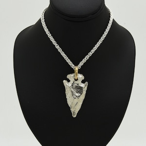 Handmade Silver Arrowhead Pendant, Douglas Hughes Design