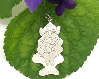 Cornish Silver Pixie Charm - Handmade Douglas Hughes Design