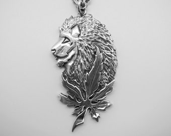 Lion of Judah Silver Pendant - Handmade Douglas Hughes Design