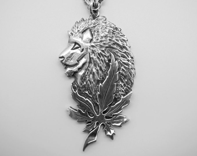 Lion of Judah Silver Pendant - Handmade Douglas Hughes Design