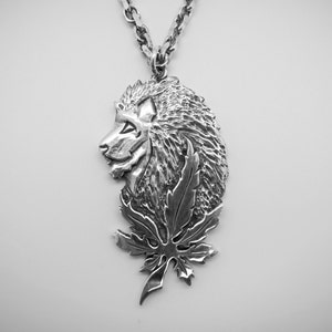 Lion of Judah Silver Pendant - Handmade Douglas Hughes Design