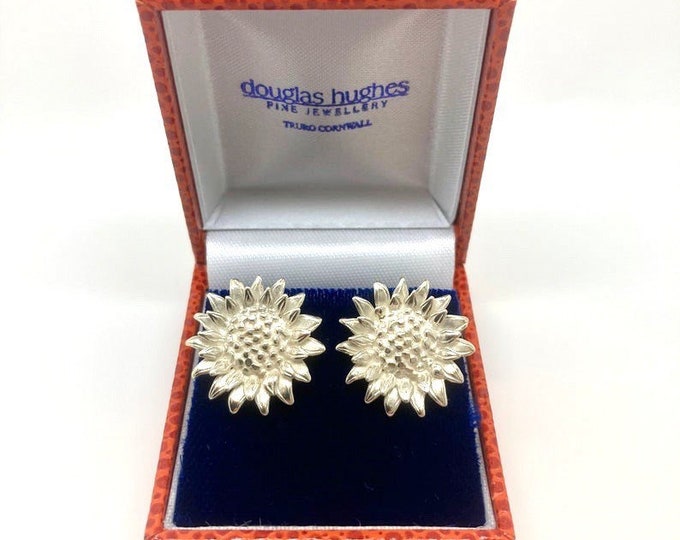 Sunflower Earrings - Handmade Douglas Hughes Design Cornwall