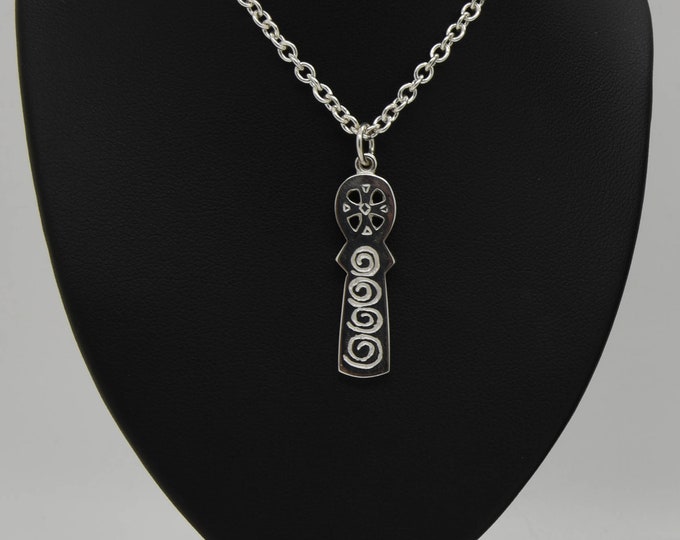 Douglas Hughes Handmade Solid Silver Cross 'The Merlin Celtic Cross'