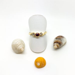 Ruby Diamond Engagement Ring, Ruby Wedding Anniversary Gift, Ruby Diamond Yellow Gold Ring, 18ct Gold Diamond Ring For Women