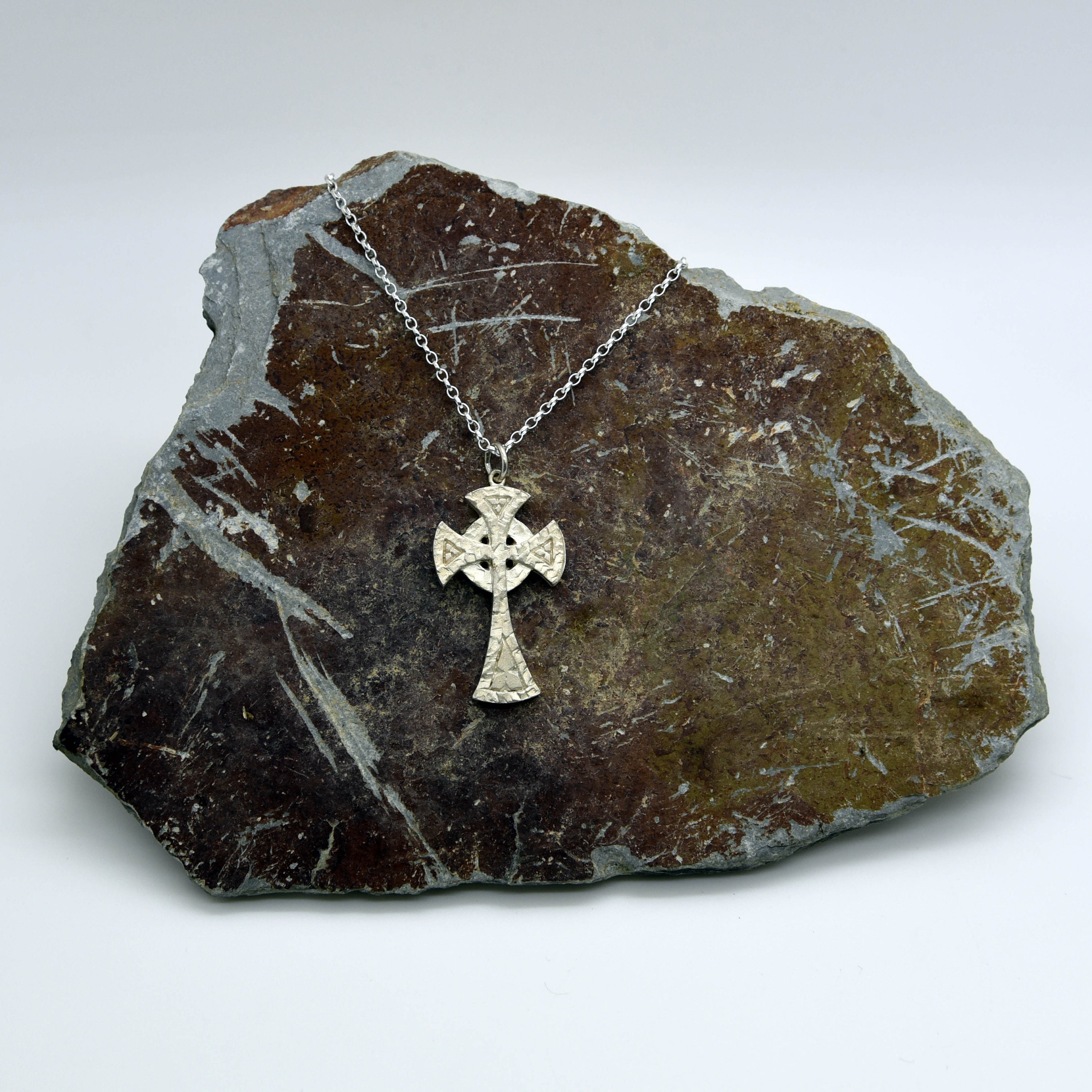 Sterling Silver Celtic Trinity Knot Cross Pendant Necklace | Ross-Simons