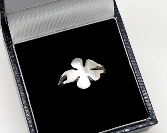 Handmade Silver Splat Effect Ring | Solid 925 Sterling Silver