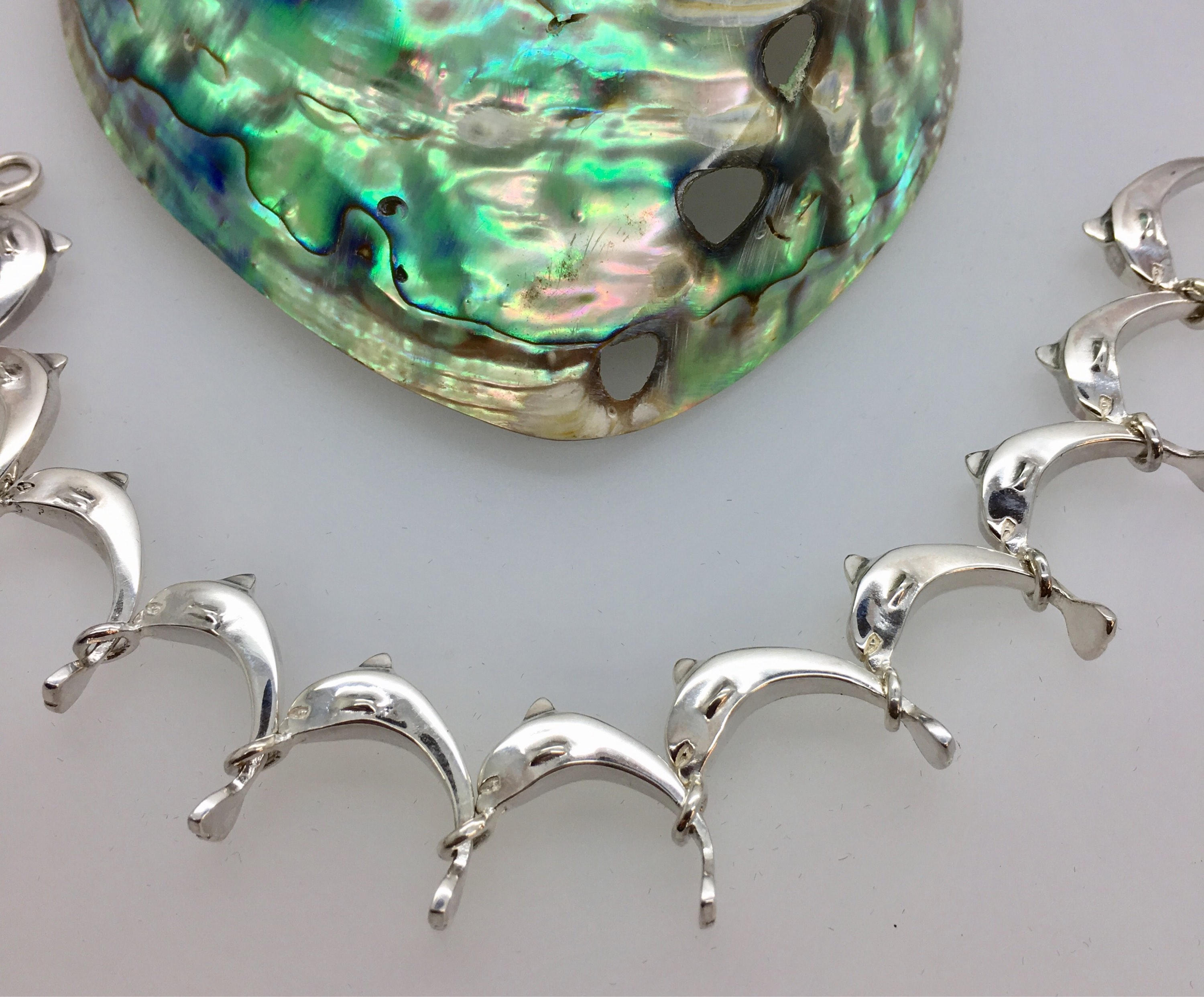 Dolphin bracelet silver deals
