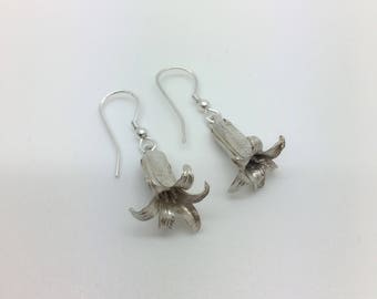 Bluebell Earrings – Solid Silver - Handmade by Douglas Hughes