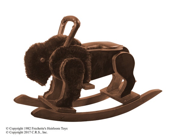 buffalo rocking horse