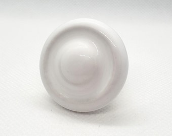 White Mushroom Ceramic Knob Home Decor Drawer Pull Drawer Knob Cabinet Knob Cabinet Pull