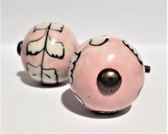 Flower Petals Ceramic Knob Home Decor Drawer Pull Drawer Knob Cabinet Knob Cabinet Pull