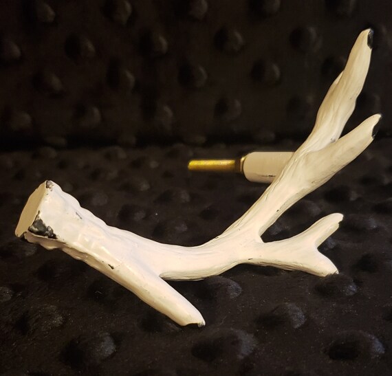 Deer Antler Metal Drawer Pull Cabinet Pull Etsy
