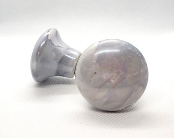 Baby Blue Marbled Ceramic Knob Home Decor Drawer Pull Drawer Knob Cabinet Knob Cabinet Pull