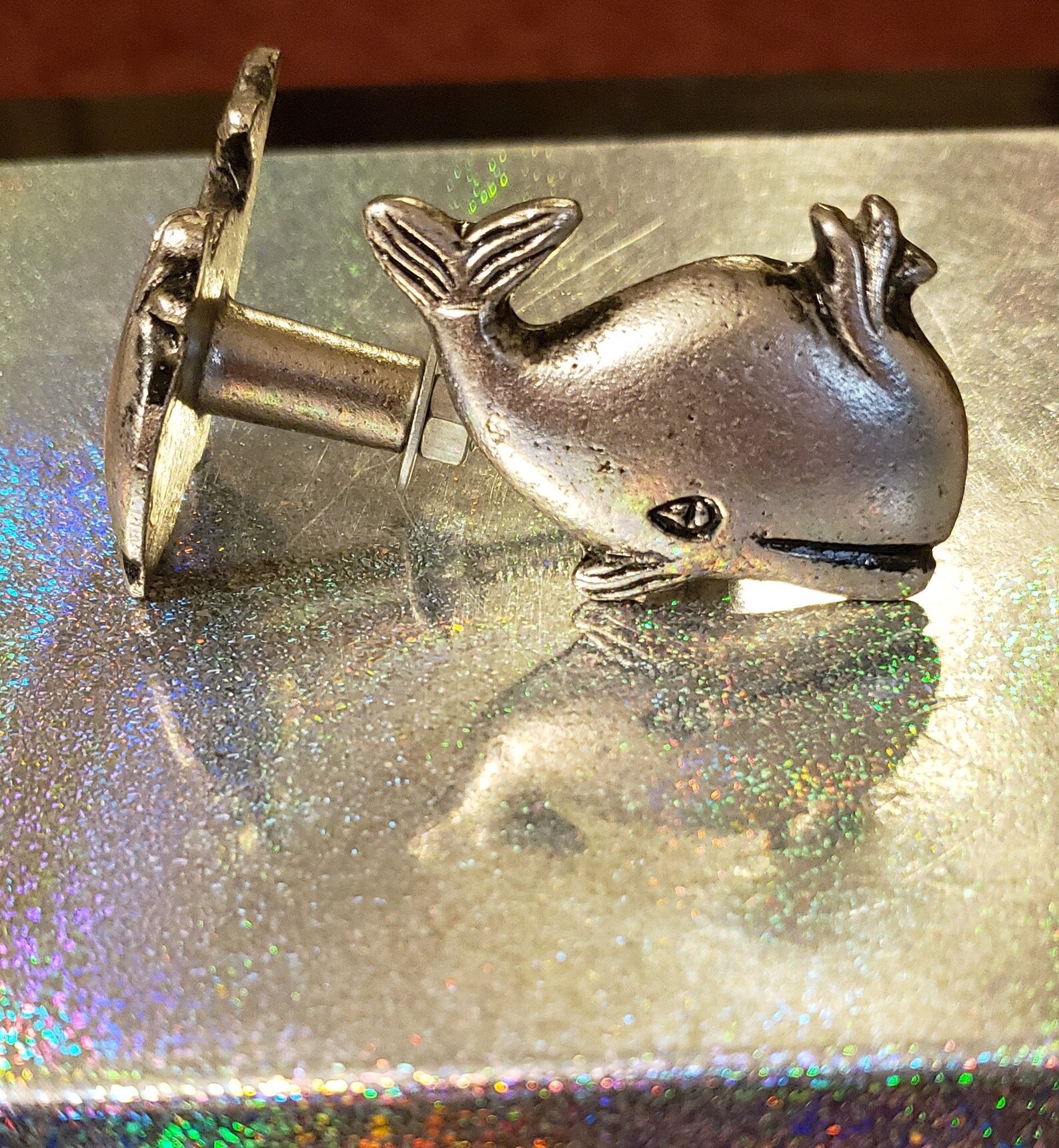 Metal Whale Knob Home Decor Drawer Pull Drawer Knob Etsy